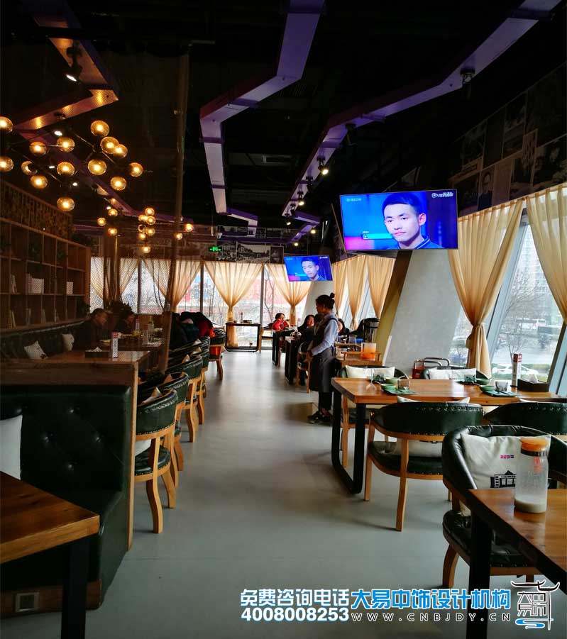 清华园主题餐厅中式设计装修 古今并用传递人文日新