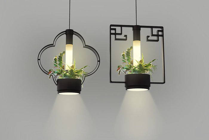 新中式-花盆造型吊灯