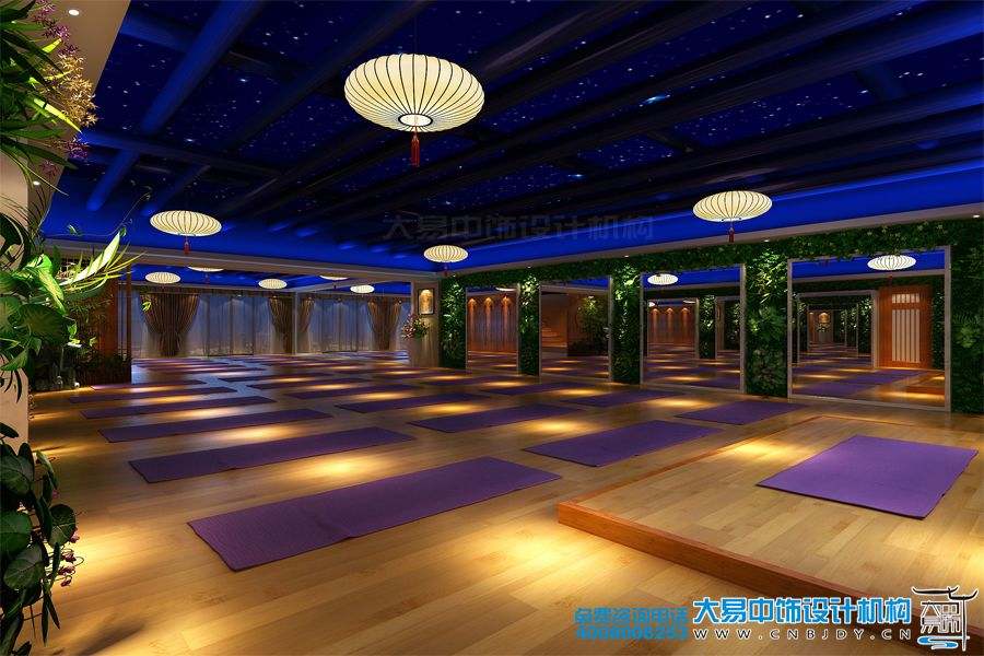 北京瑜伽会馆中式装修效果图