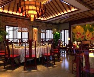 餐厅中式设计装修 大雅厅堂美味绕梁