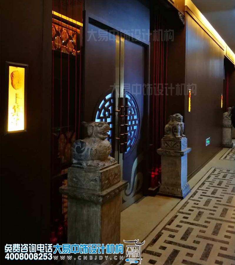 河北承德现代中式餐厅 传统演绎经典中国红