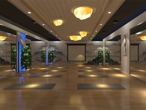 北京五棵松禅意中式设计 瑜伽会所中式装修古色空灵