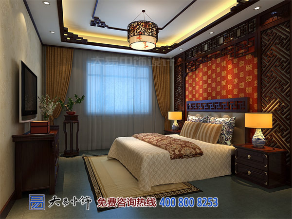 黑龙江哈尔滨280平米中式复式楼中式装饰效果图