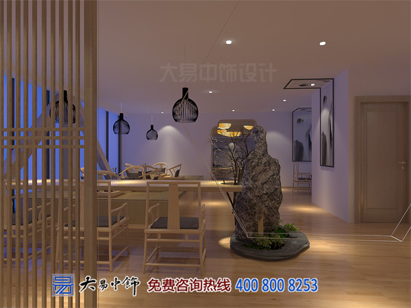 北京五棵松瑜伽馆中式设计装修效果图