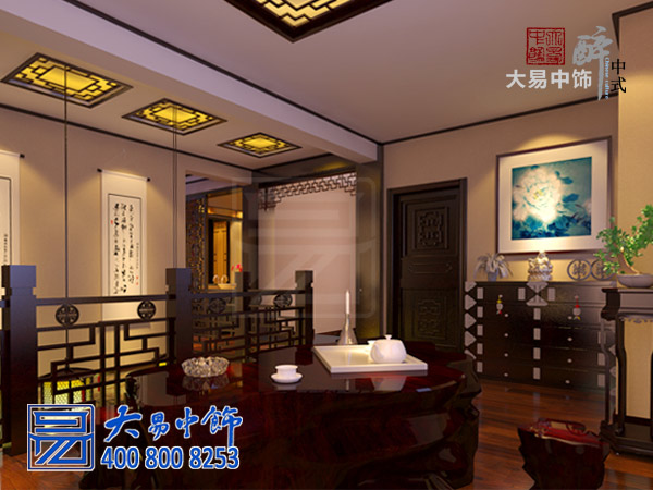 西安550平米别墅中式装修 开启复古典雅精致中式生活