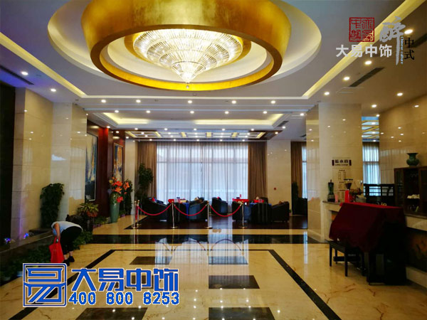 中式酒店中式装修竣工现场 国际大酒店中式设计