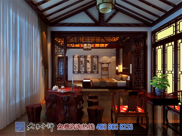别墅中式装修点亮现代中式的中式生活