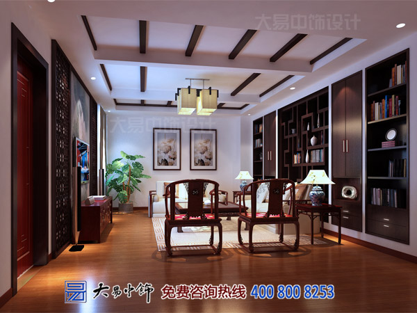 中式家具布局的中式设计风格精心设置
