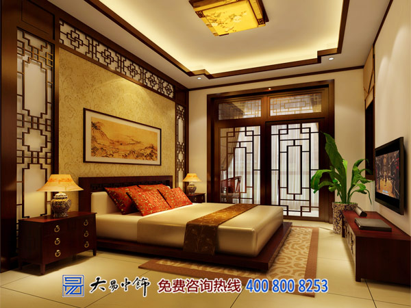 郑州350平米别墅新中式设计装修效果图