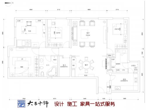 儒雅安逸的创意中式风情三居中式装修设计