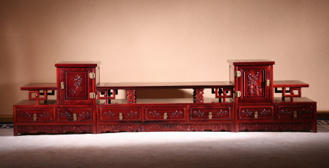 中式家装红木电视柜标准尺寸多少，价格高不高？