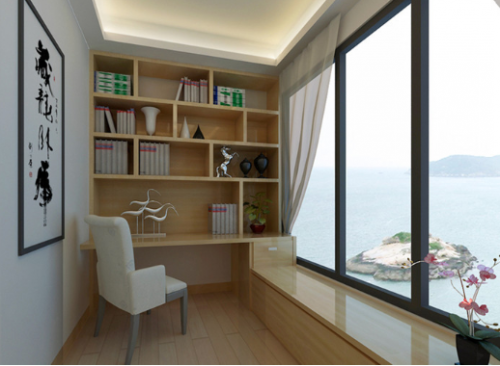 阳台改成书房中式风格怎么设计？需要注意什么？