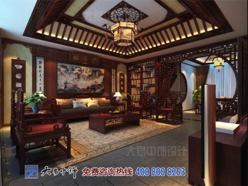 中式装修客厅电视背景墙线条材质有哪些？